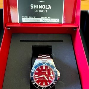 Shinola mens Automatic Harbor Monster LIMITED EDITION watch with box